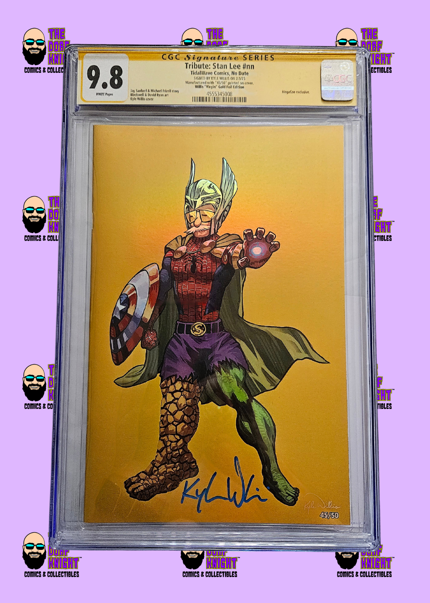 Tribute: Stan Lee #nn - Willis "Virgin" Gold Foil Edition - 9.8