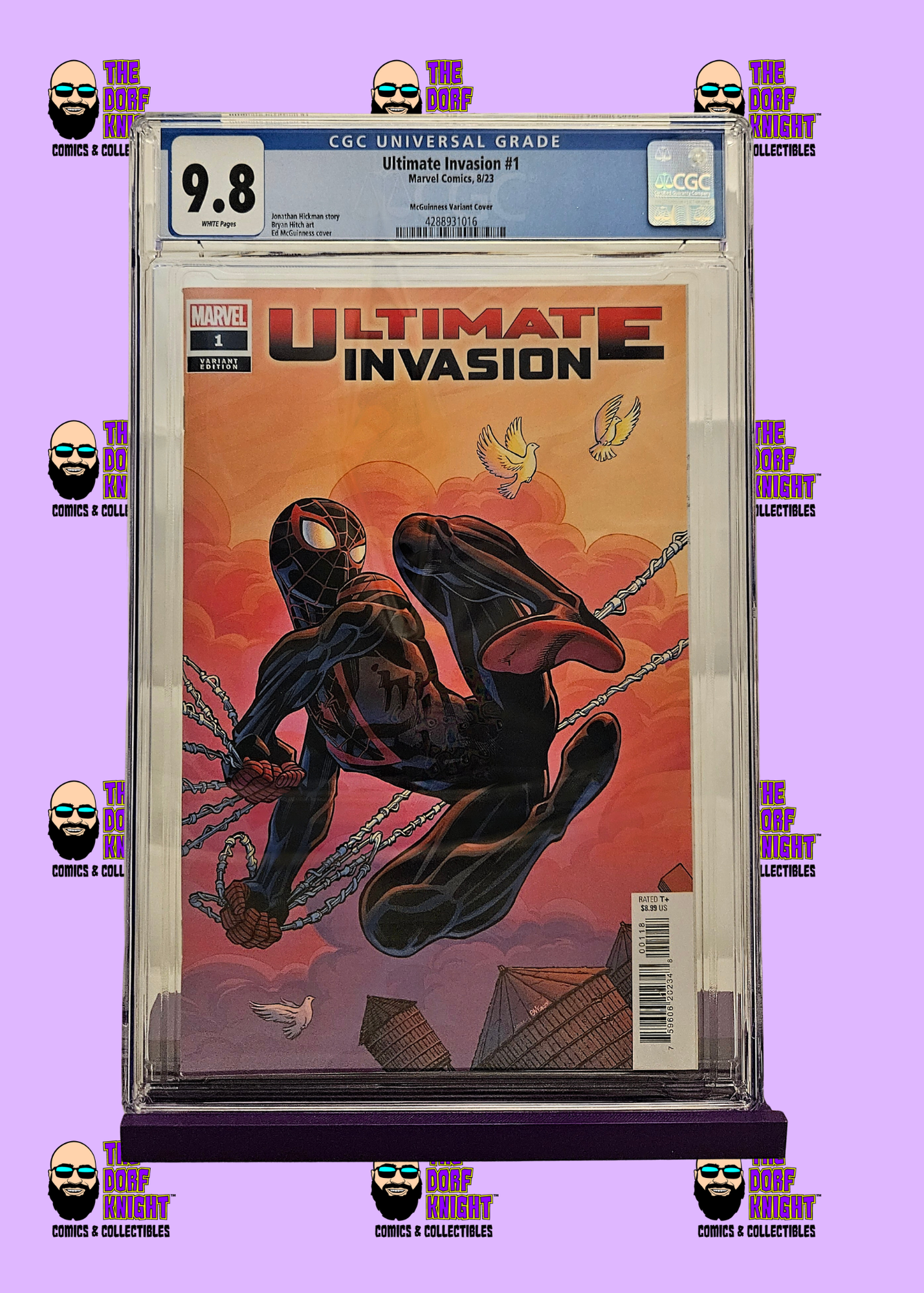 Ultimate Invasion #1 - McGuinness Variant Cover - 9.8