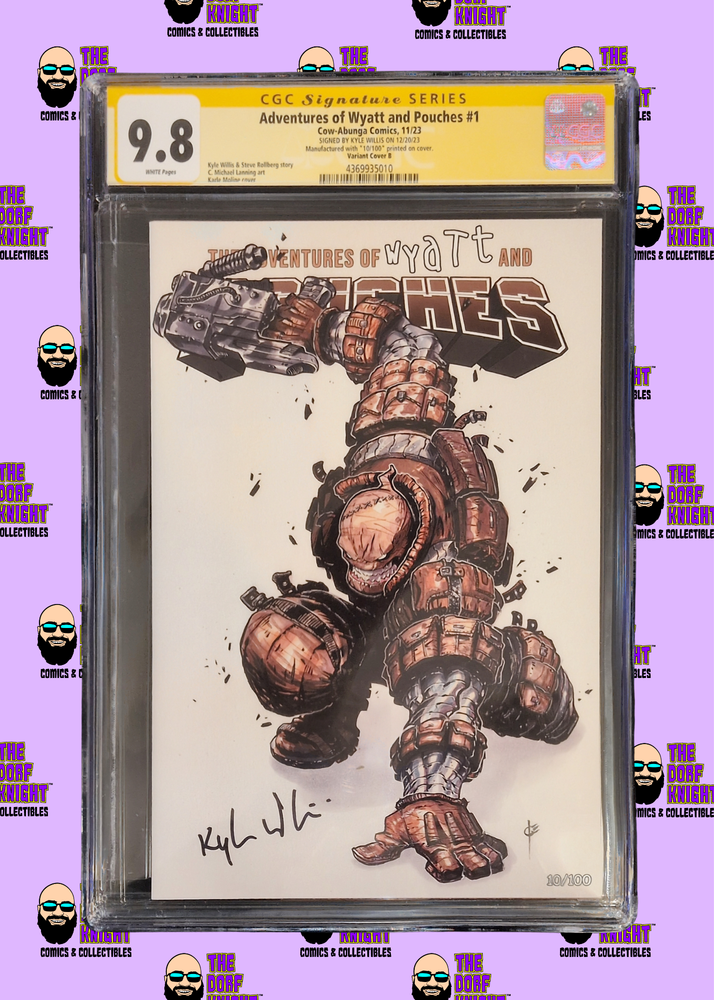 Adventures of Wyatt and Pouches #1 - Variant B - Signed by Kyle Willis - 9.8