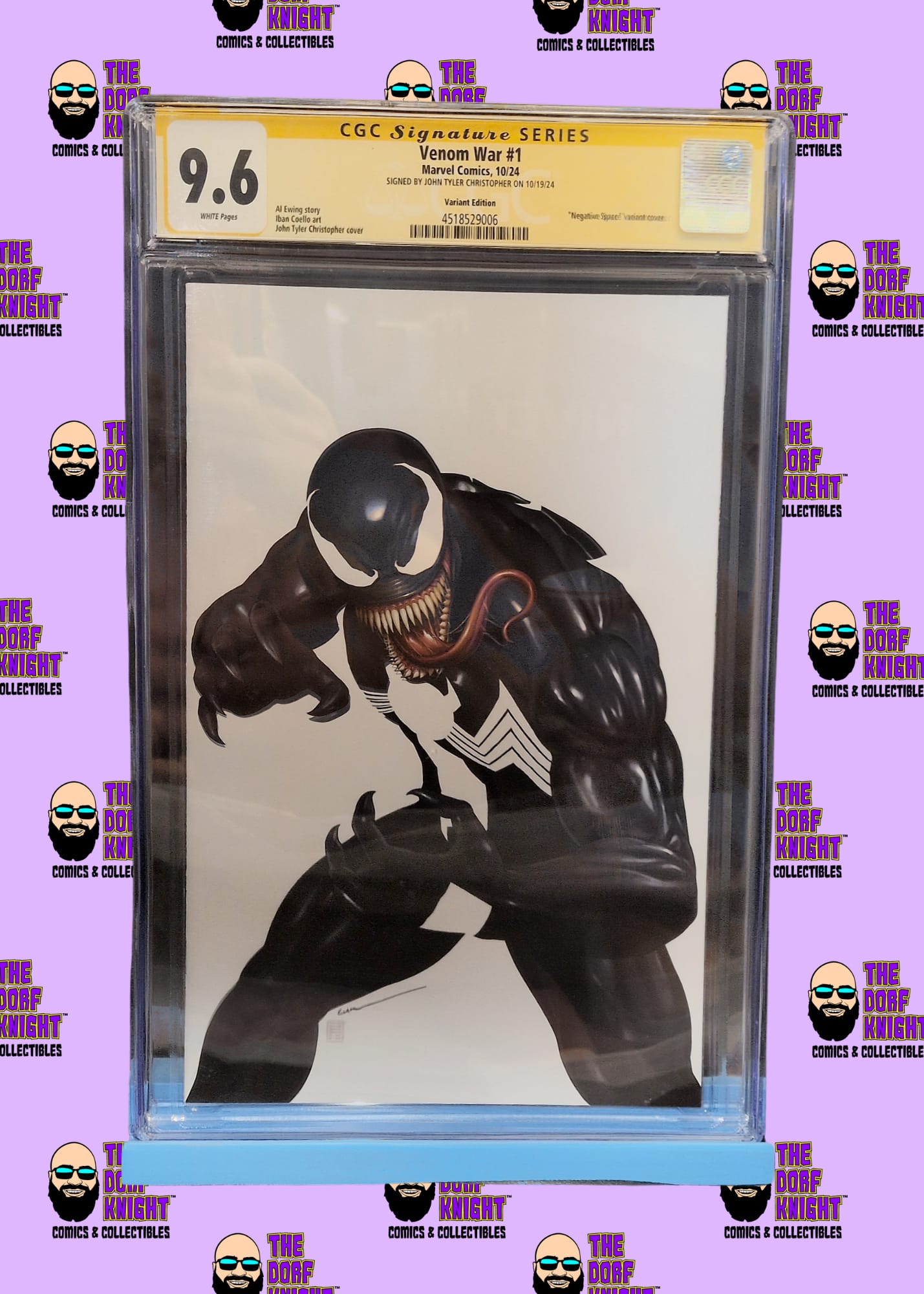 Venom War #1 - Variant Edition - Signed by John Tyler Christopher - 9.6