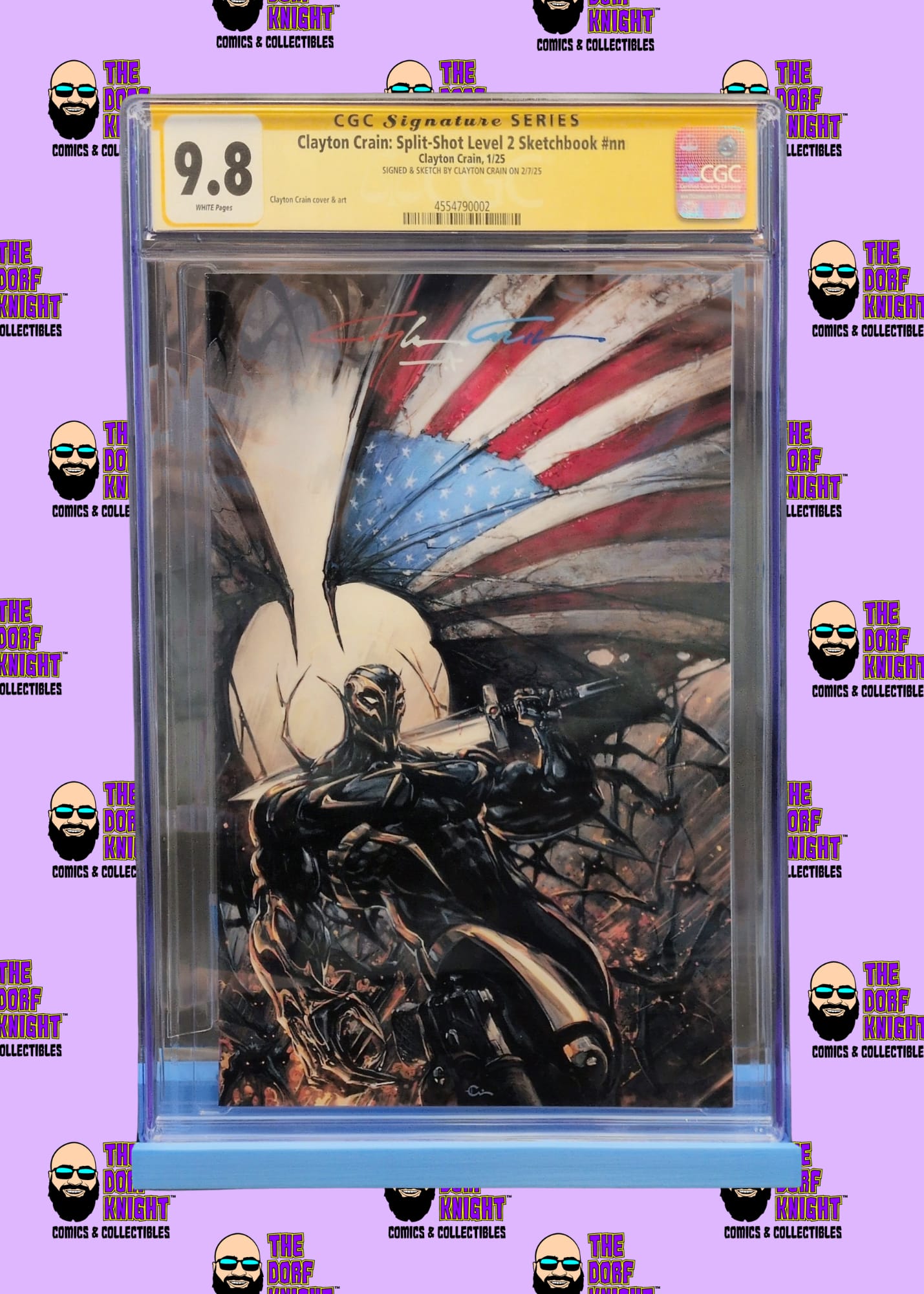 Clayton Crain: Split-Shot Level 2 Sketchbook #nn - Signed by Clayton Crain - 9.8