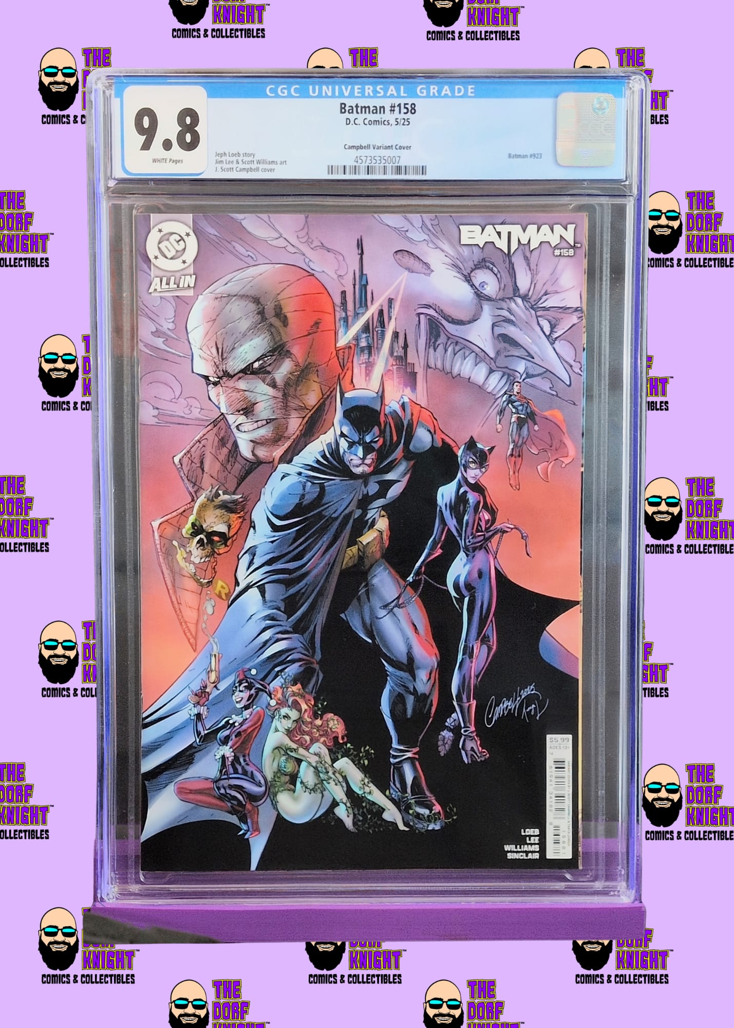 Batman # 158 - Campbell Variant Cover - 9.8