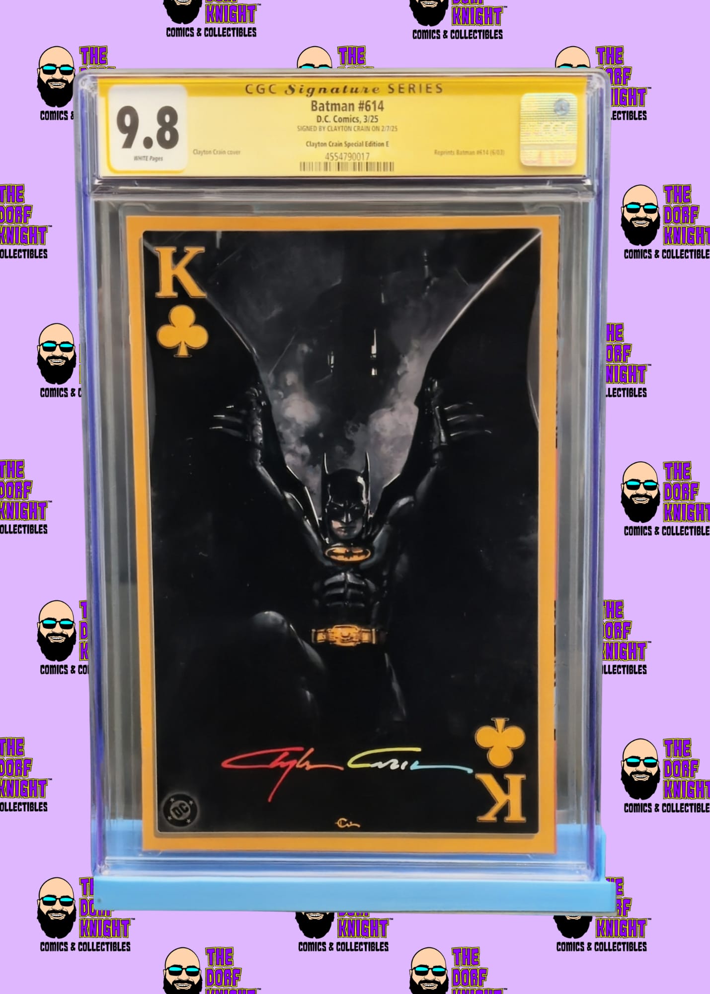 Batman #614 - Clayton Crain Special Edition E - Signed by Clayton Crain - 9.8