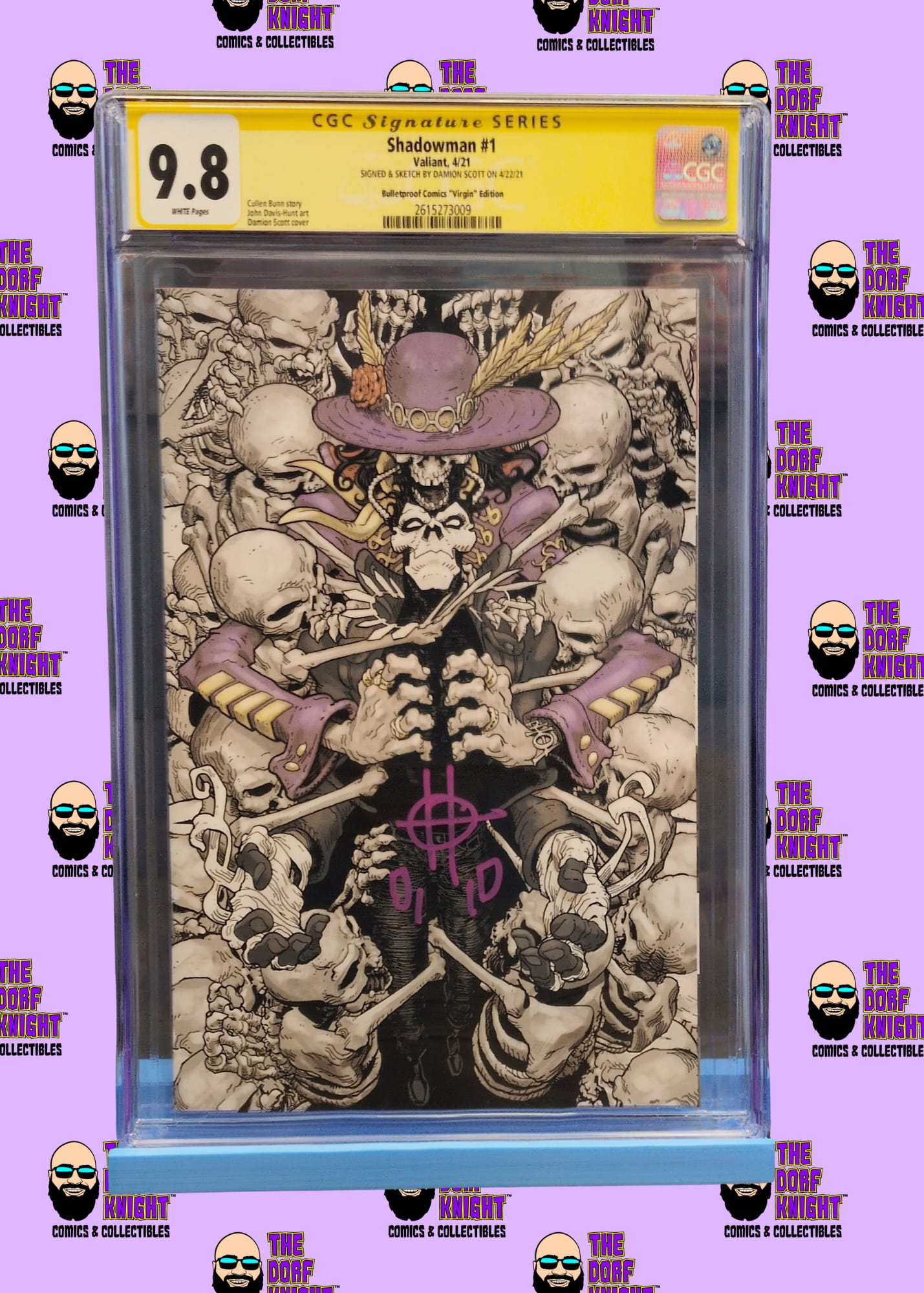 Shadowman #1 - Bulletproof Comics "Virgin" Edition - Signed by Damion Scott - 9.8