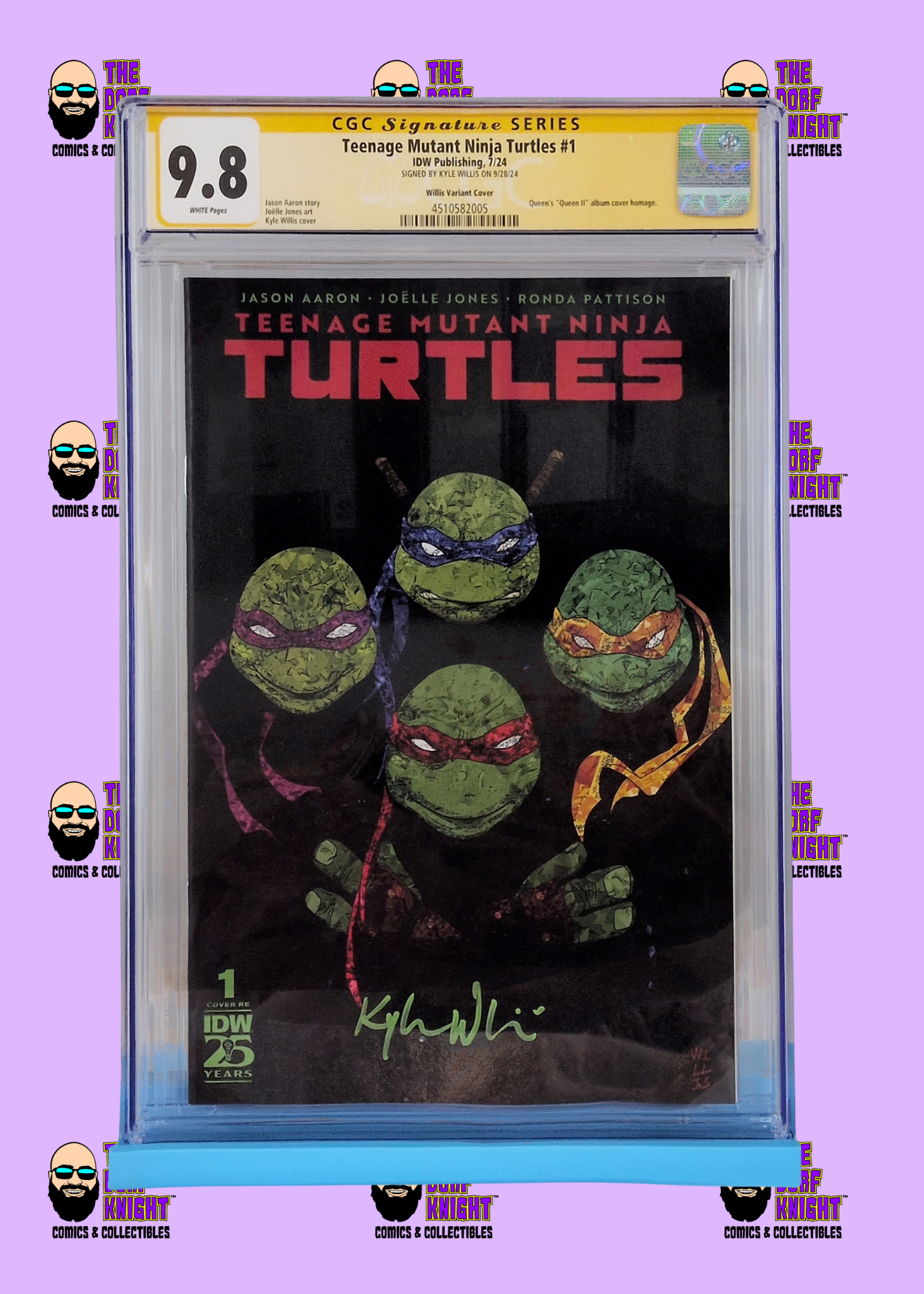 Teenage Mutant Ninja Turtles #1 - Willis Variant Cover - 9.8