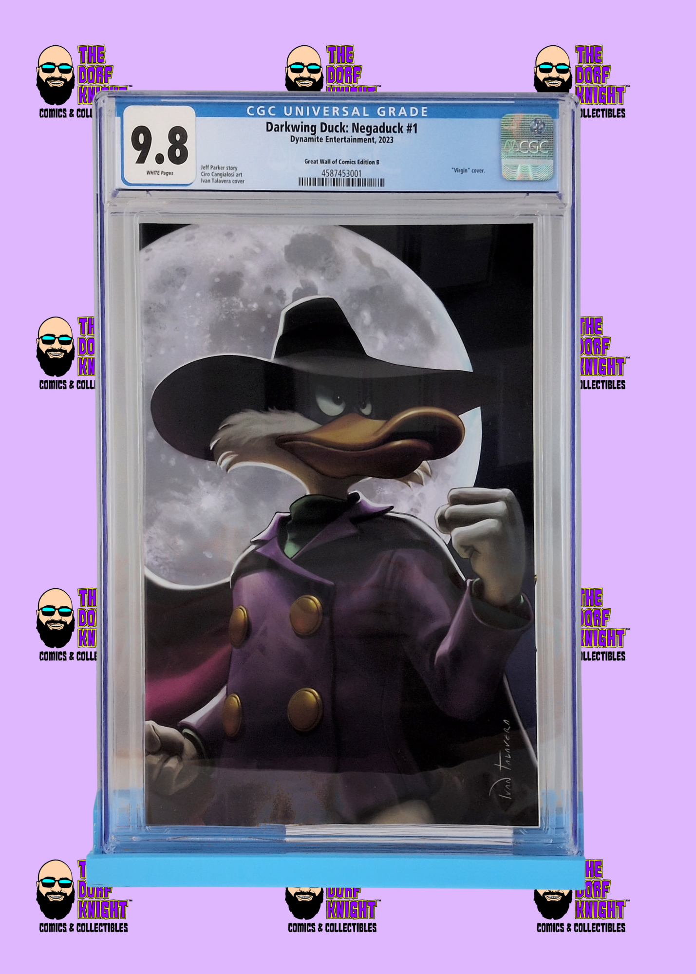 Darkwing Duck: Negaduck #1 - Great Wall of Comics Edition B "Virgin" Cover - 9.8