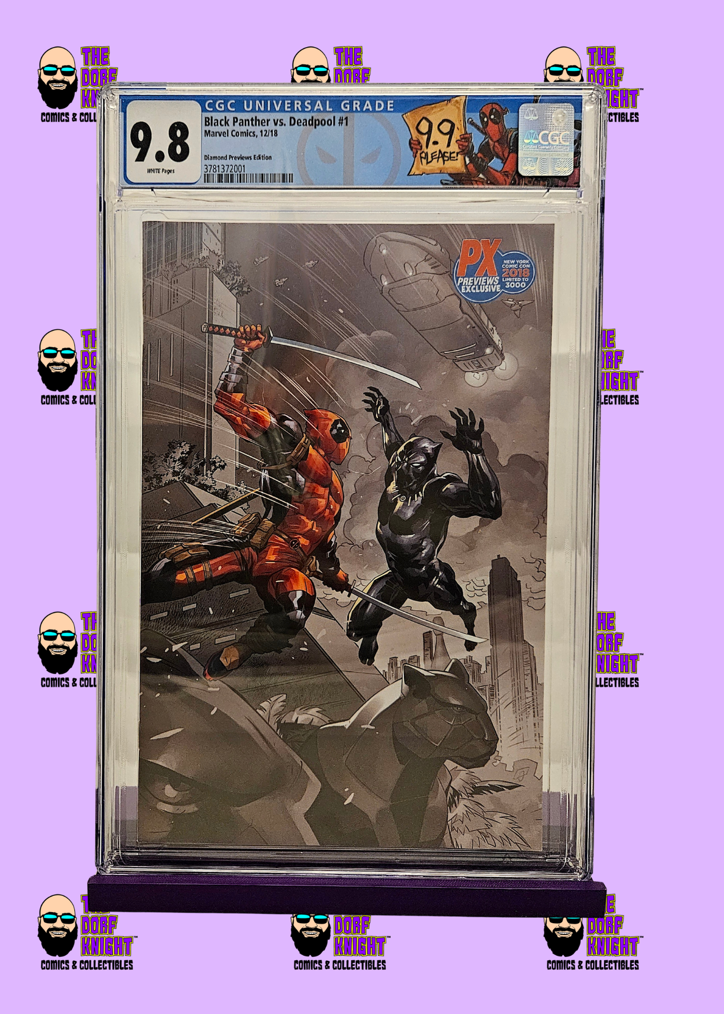 Black Panther vs. Deadpool #1 - Diamond Previews Edtion - 9.8