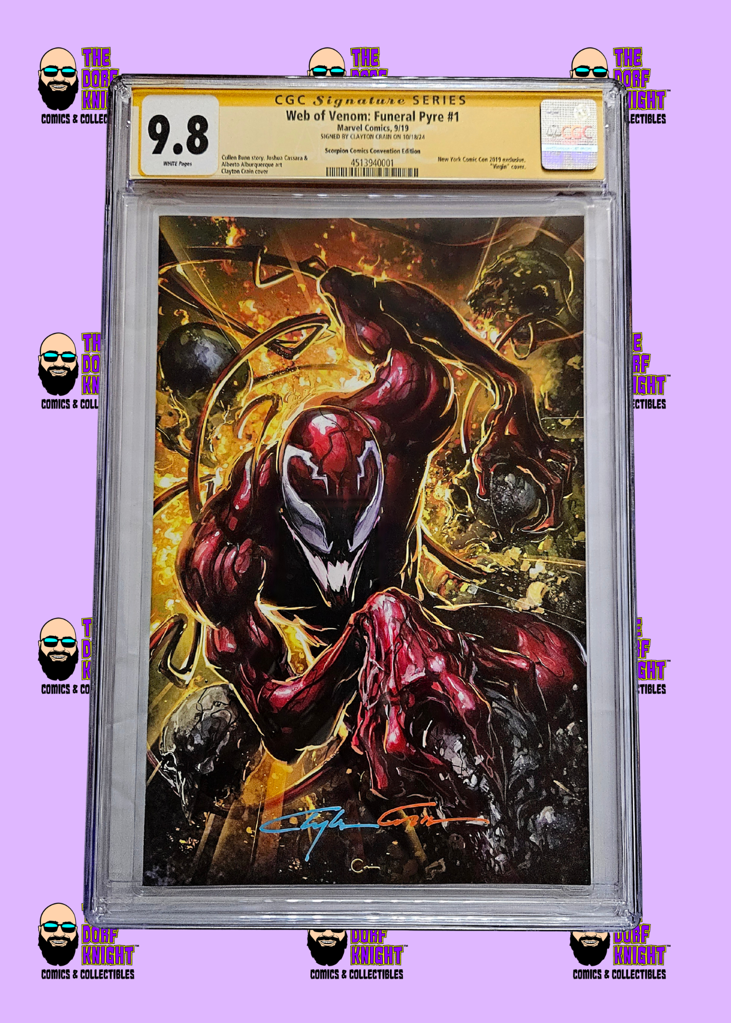 Web of Venom: Funeral Pyre #1 - Scorpion Comics Convention Edition - 9.8