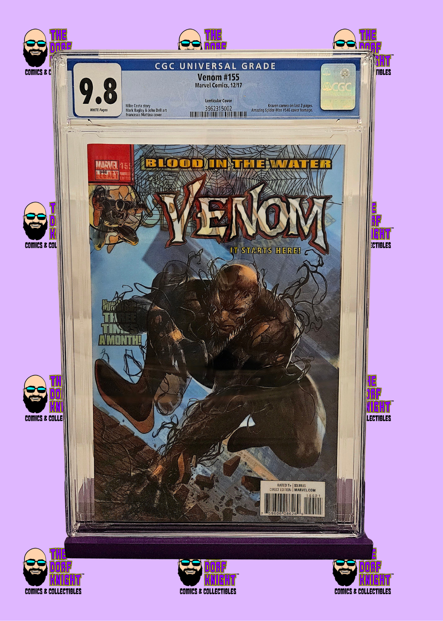 Venom #155 - Lenticular Cover - 9.8