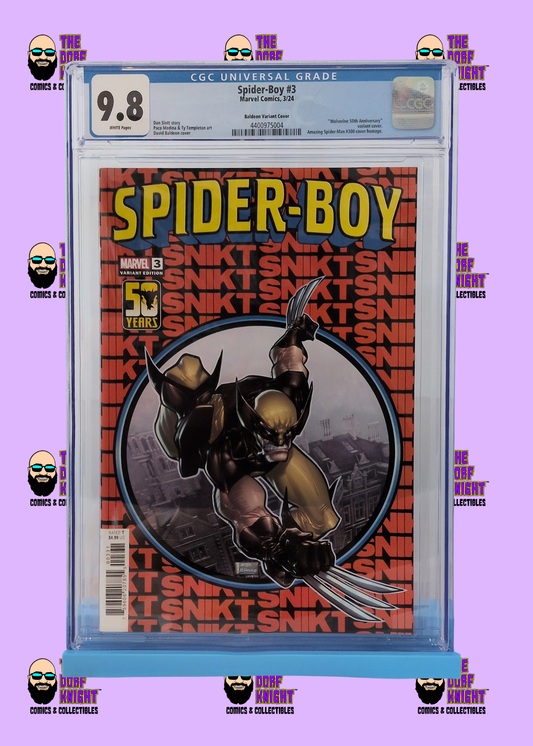 Spider-Boy #3 - Baldeon Variant Cover - 9.8