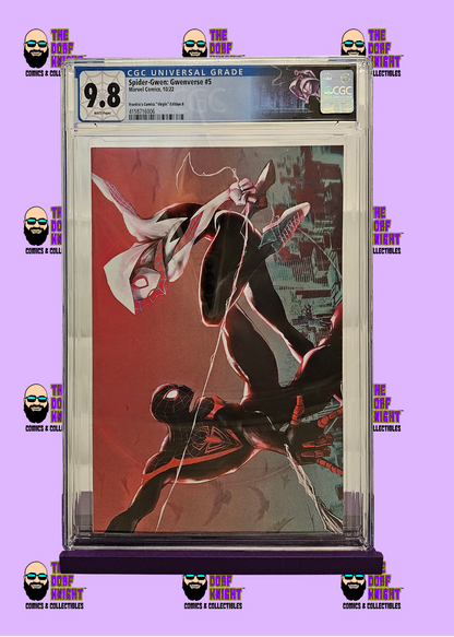 Spider-Gwen: Gwenverse #5 - Frankie's Comics "Virgin" Edition B - 9.8