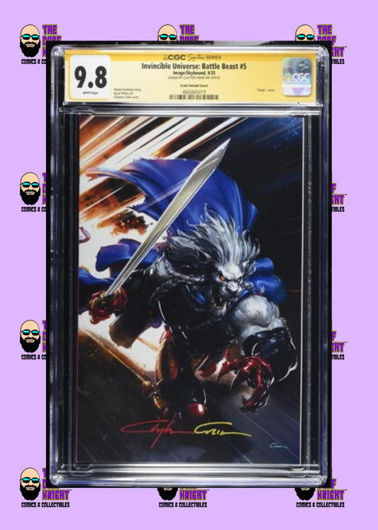 Invincible Universe: Battle Beast #5 - Crain Variant Cover - 9.8