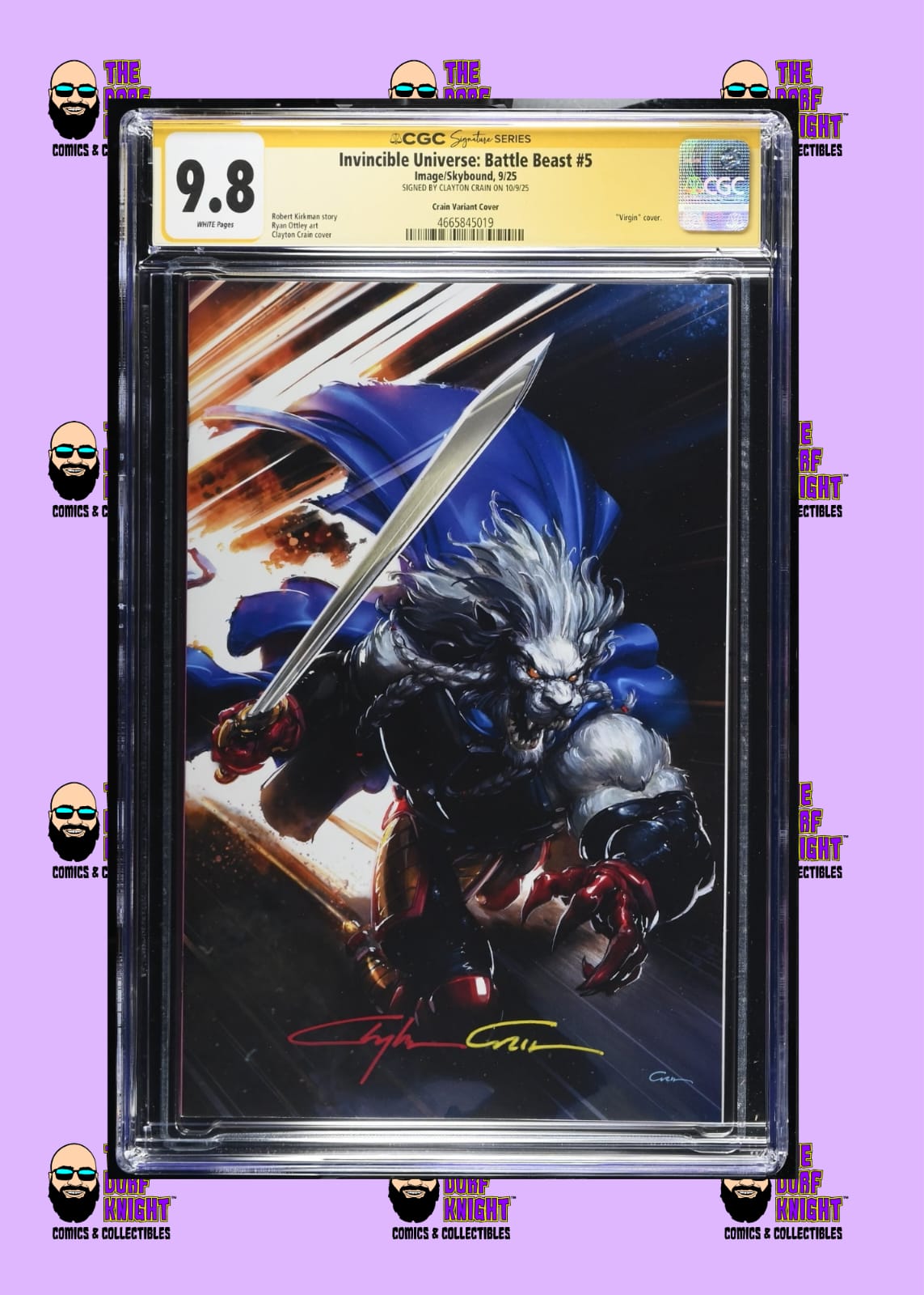 Invincible Universe: Battle Beast #5 - Crain Variant Cover - 9.8