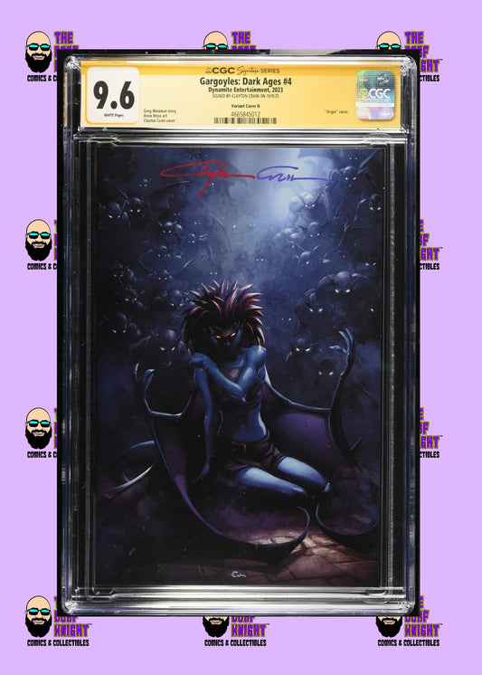 Gargoyles: Dark Ages #4 - Variant Cover N - Signed by Clayton Crain - 9.6