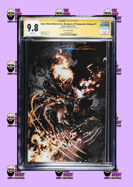 Ghost Rider/Wolverine: Weapons of Vengeance #1 - Crain Variant Cover - Signed by Clayton Crain - 9.8