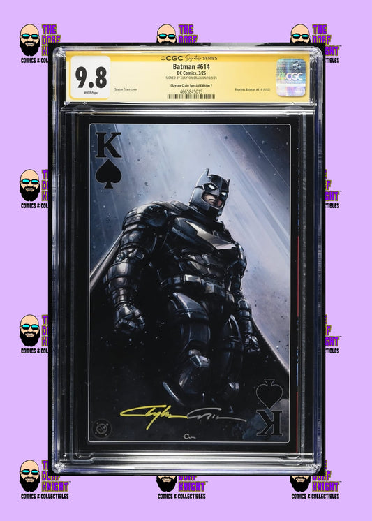 Batman #614 Clayton Crain Special Edition F - Signed by Clayton Crain - 9.8