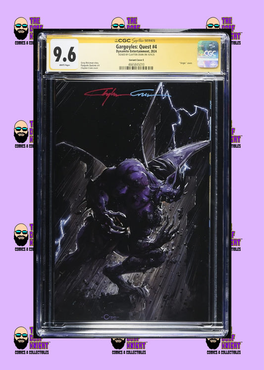 Gargoyles: Quest #4 Variant Cover E - Signed by Clayton Crain - 9.6