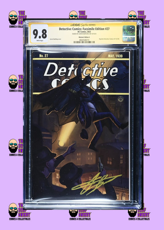 Detective Comics: Facsimile Edition #27 - Whatnot Edition A - Signed by Aaron Bartling - 9.8