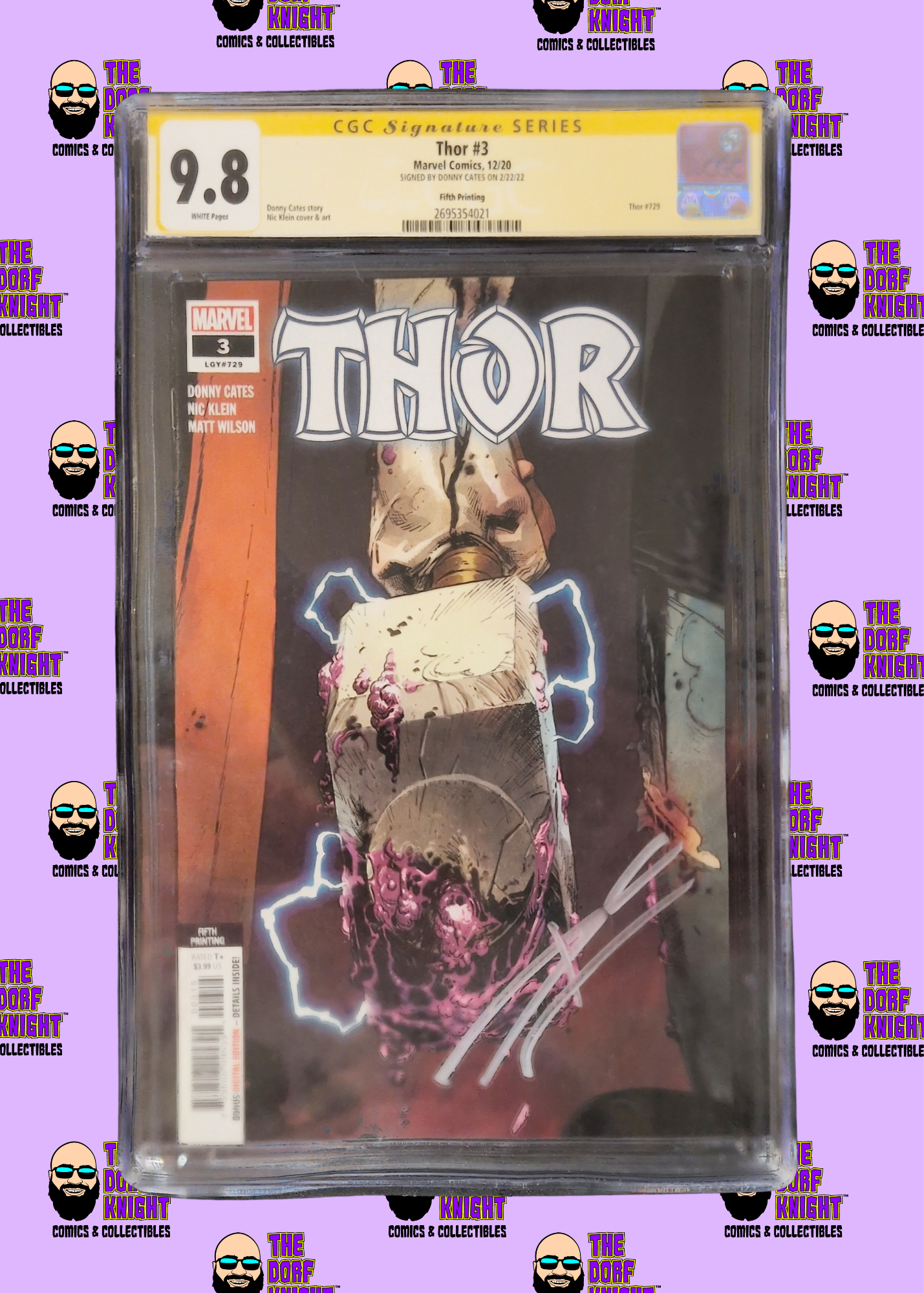 Thor #3 - Fifth Printing - Signed by Donny Cates - 9.8