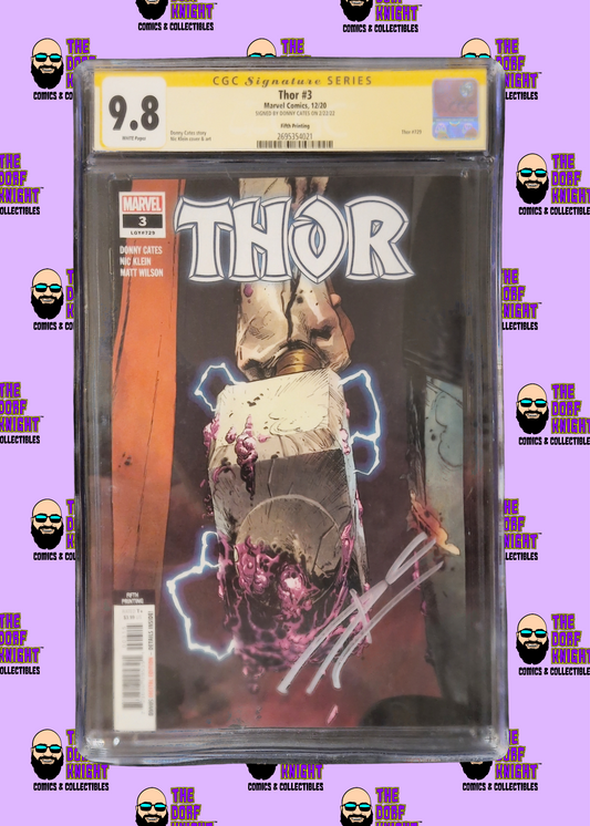 Thor #3 - Fifth Printing - Signed by Donny Cates - 9.8