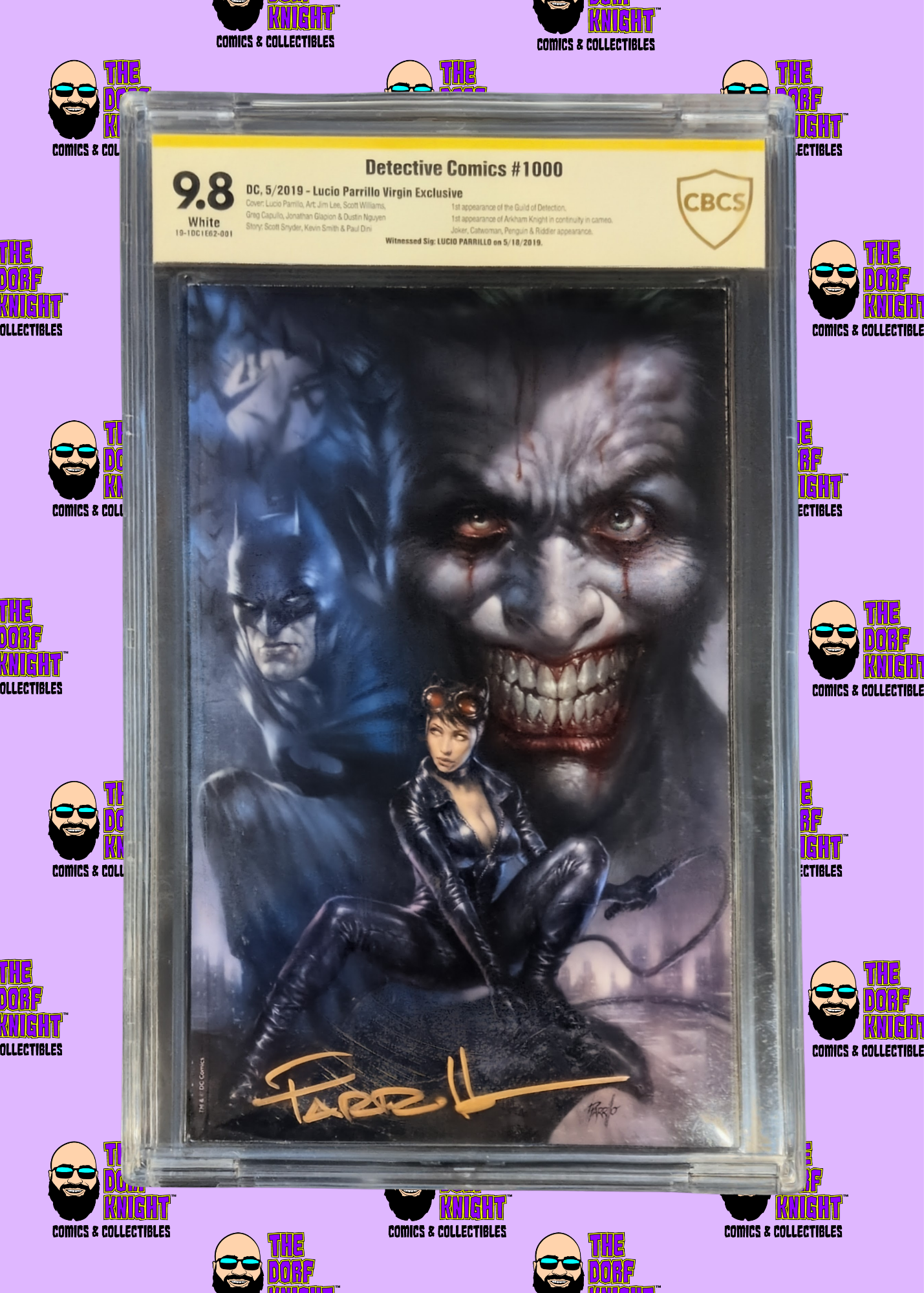 Detective Comics #1000 - Parrillo "Virgin" Exclusive - Signed by Lucio Parrillo - 9.8