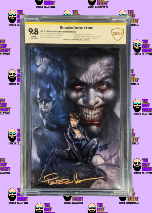 Detective Comics #1000 - Parrillo "Virgin" Exclusive - Signed by Lucio Parrillo - 9.8