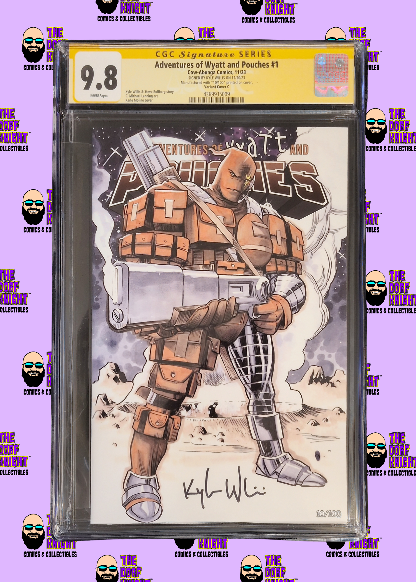Adventures of Wyatt and Pouches #1 - Variant C - Signed by Kyle Willis - 9.8