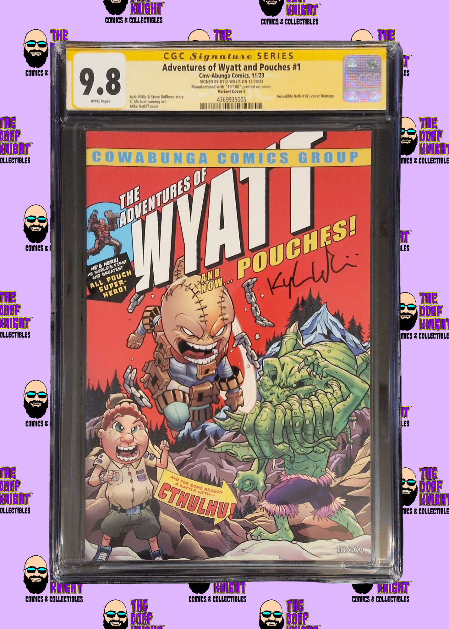 Adventures of Wyatt and Pouches #1 - Variant E - Signed by Kyle Willis - 9.8
