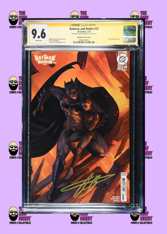 Batman and Robin #15 - Bartling Variant Cover - Signed by Aaron Bartling - 9.6