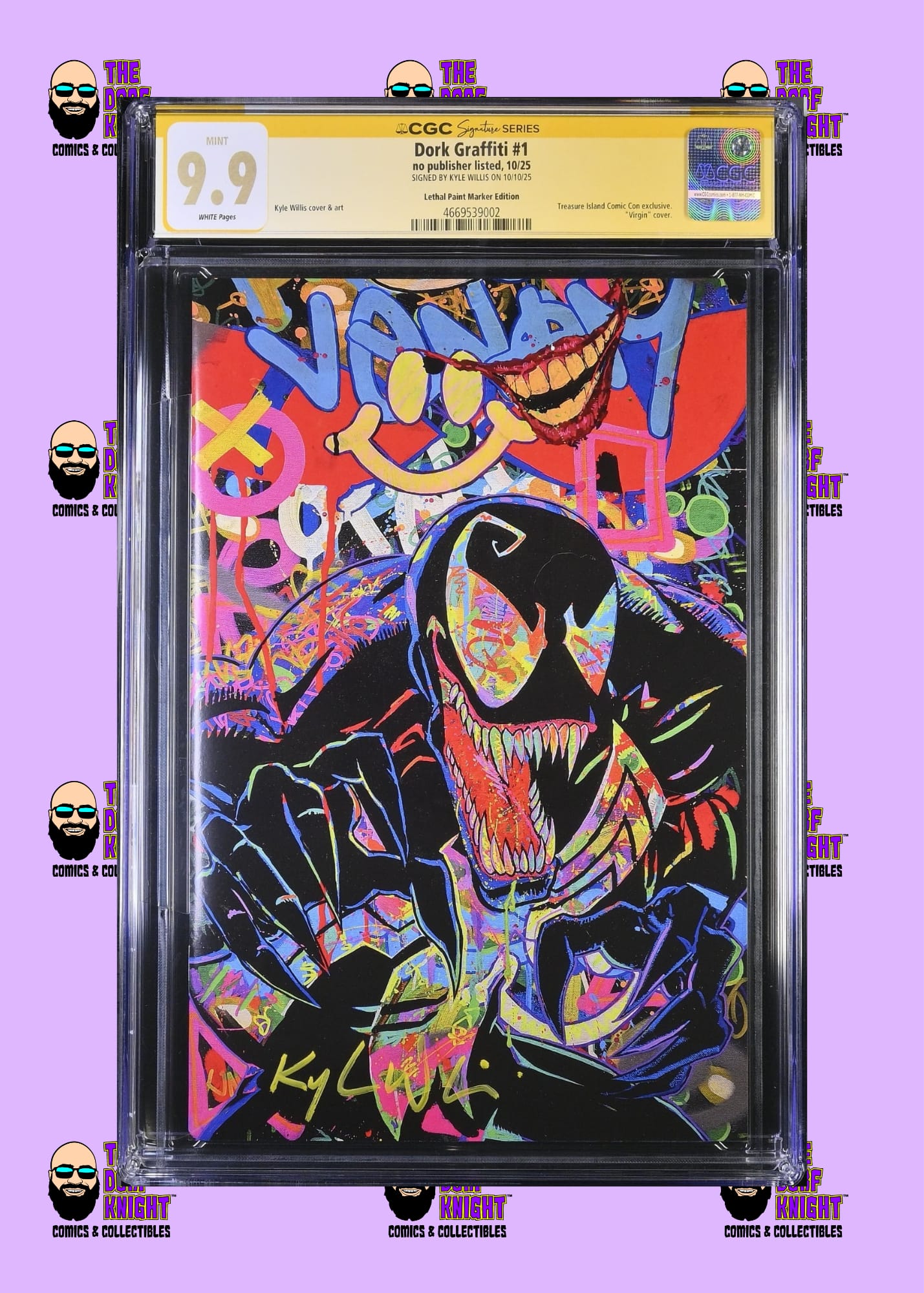 Dork Graffiti #1 - Lethal Paint Marker Edition - Signed by Kyle Willis - 9.9