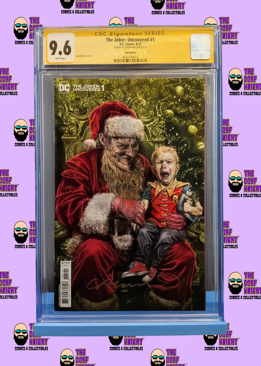 The Joker: Uncovered #1 - Foil Edition - Signed by Lee Mermejo - 9.6