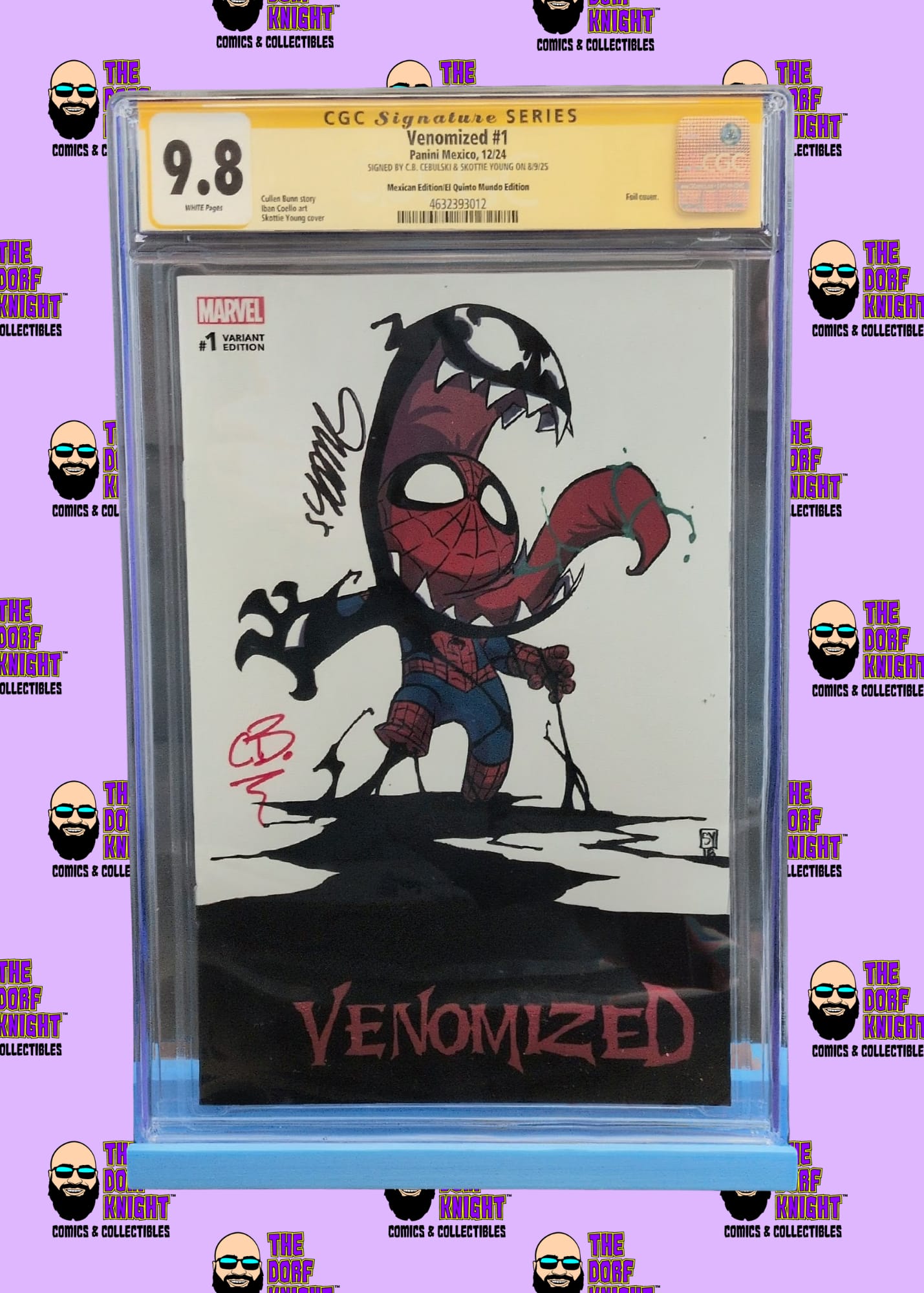 Venomized #1 - Mexican Edition/El Quinto Mundo Edition - Signed by C.B. Cebulski & Skottie Young - 9.8