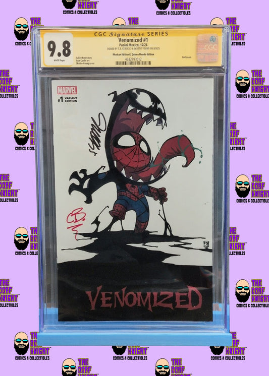 Venomized #1 - Mexican Edition/El Quinto Mundo Edition - Signed by C.B. Cebulski & Skottie Young - 9.8