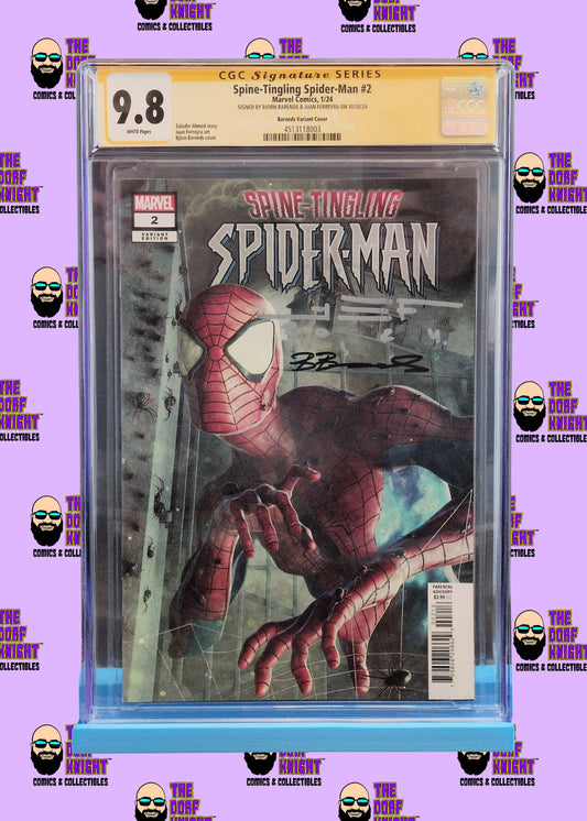 Spine-Tingling Spider-Man #2 - Barends Variant Cover - Signed by Bjorn Barends & Juan Ferreyra - 9.8