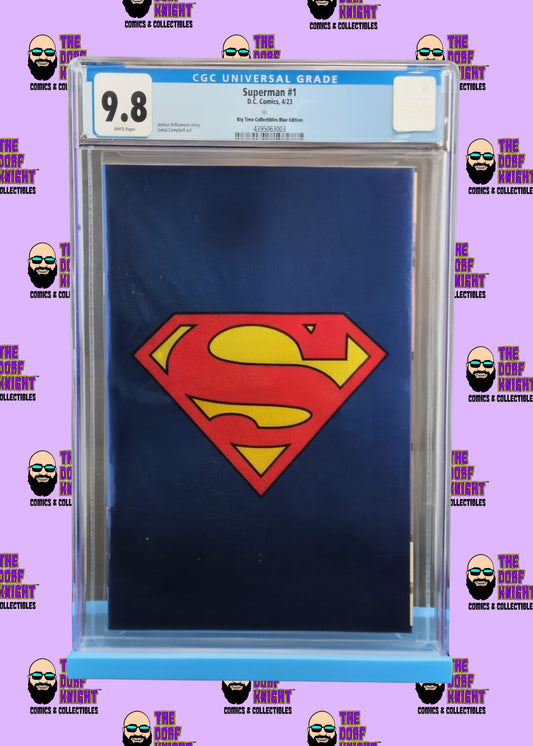 Superman #1 - Big Time Collectibles Blue Edition - 9.8