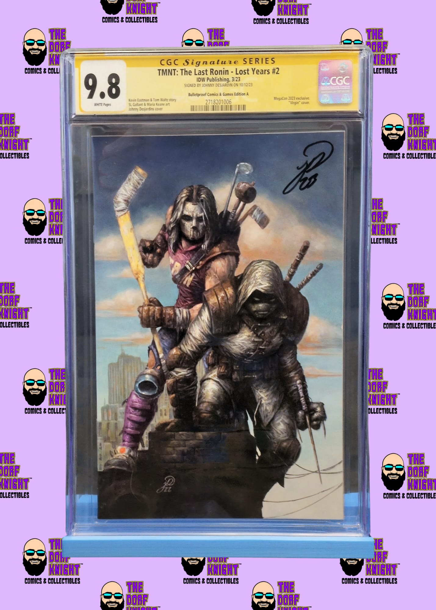 TMNT: The Last Ronin - Lost Years #2 - Bulletproof Comics & Games Edition A - Signed by Johnny Desjardin - 9.8