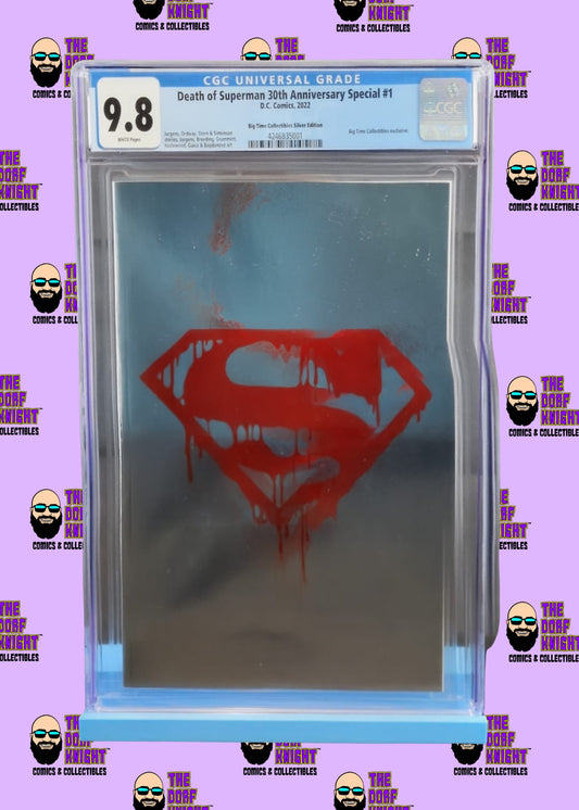 Death of Superman 30th Anniversary Special #1 - Big Time Collectibles Silver Edition - 9.8