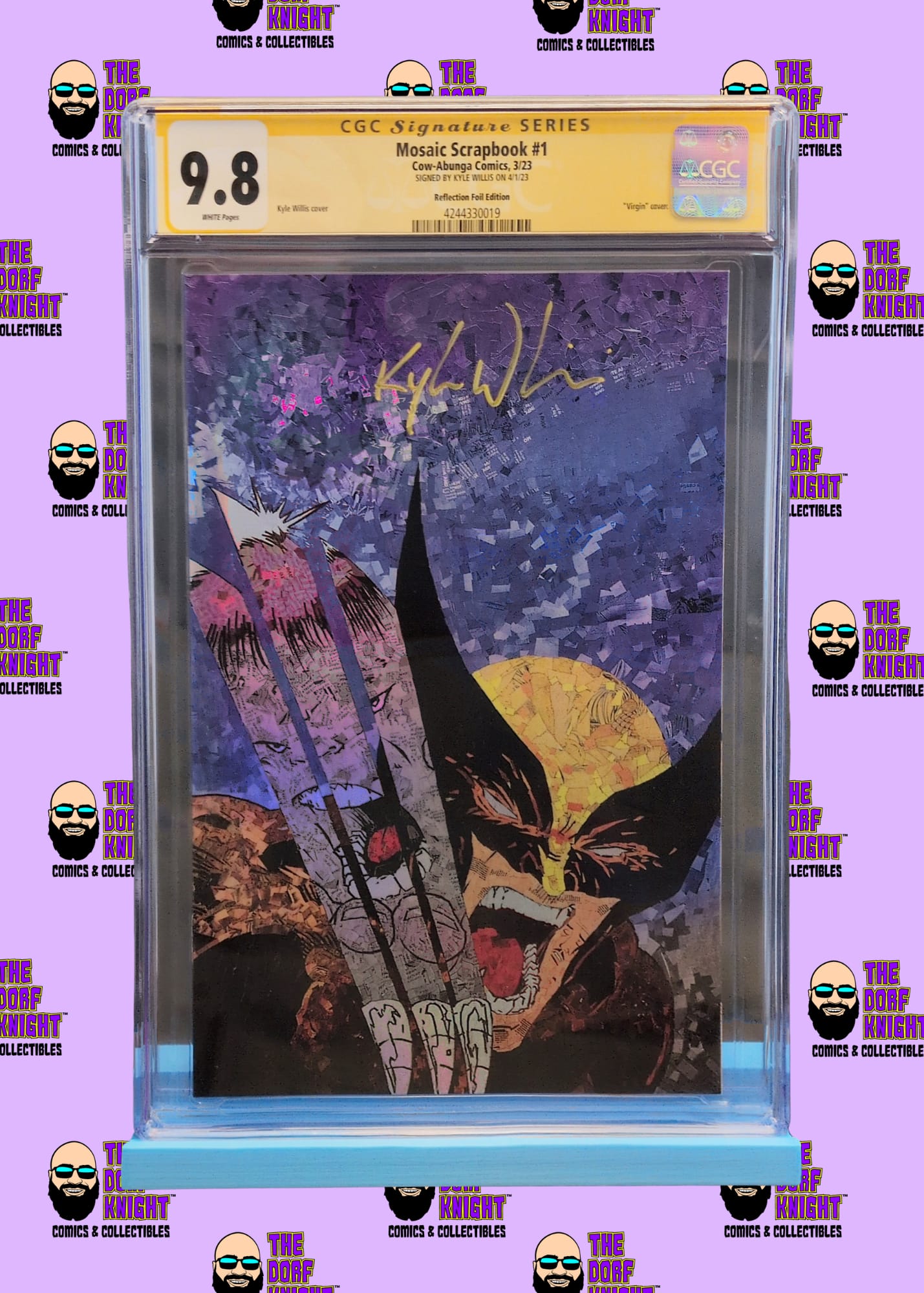 Mosaic Scrapbook #1 - Reflection Foil Edition - Signed by Kyle Willis - 9.8