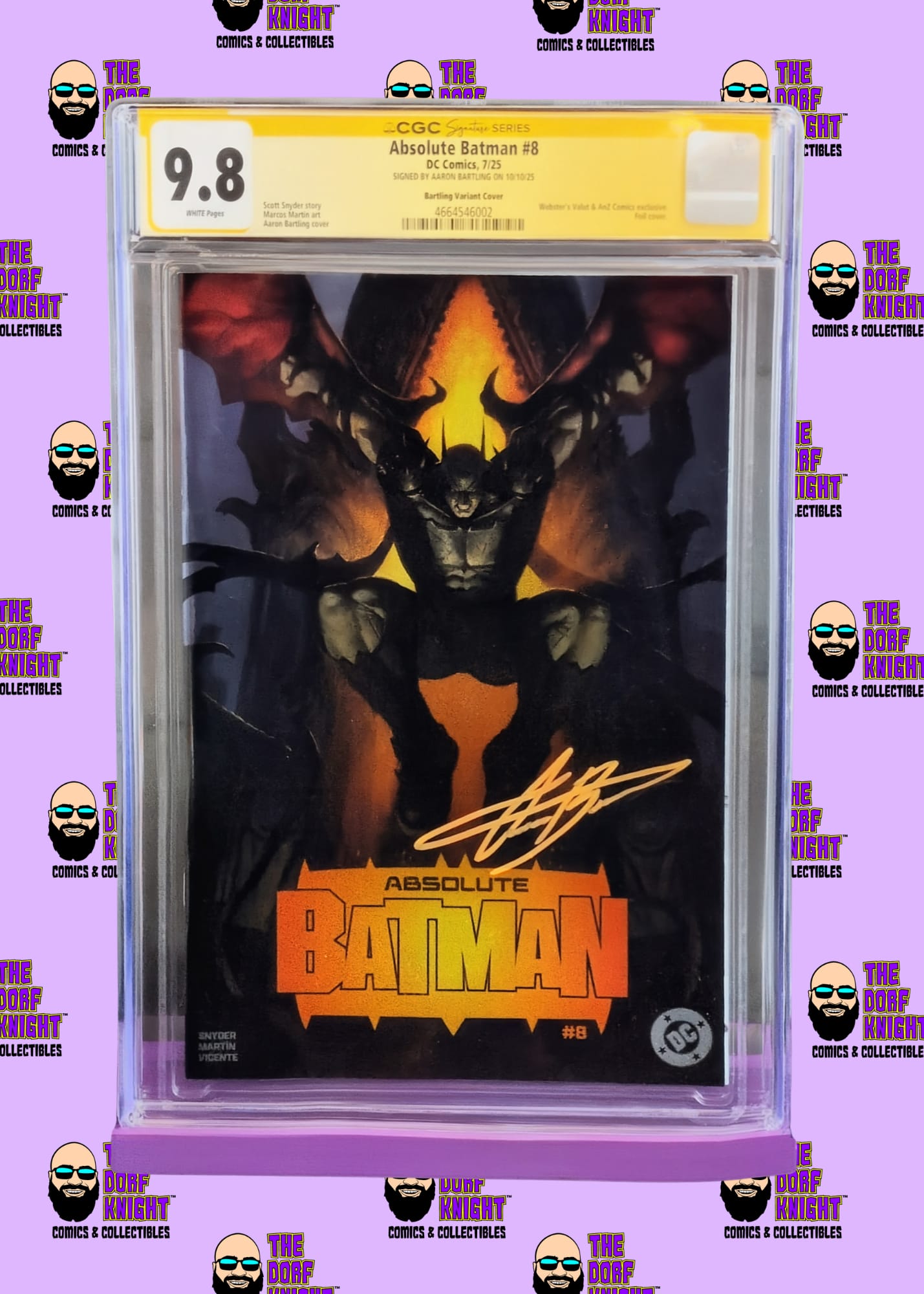 Absolute Batman #8 - Bartling Variant Cover - Signed by Aaron Bartling - 9.8