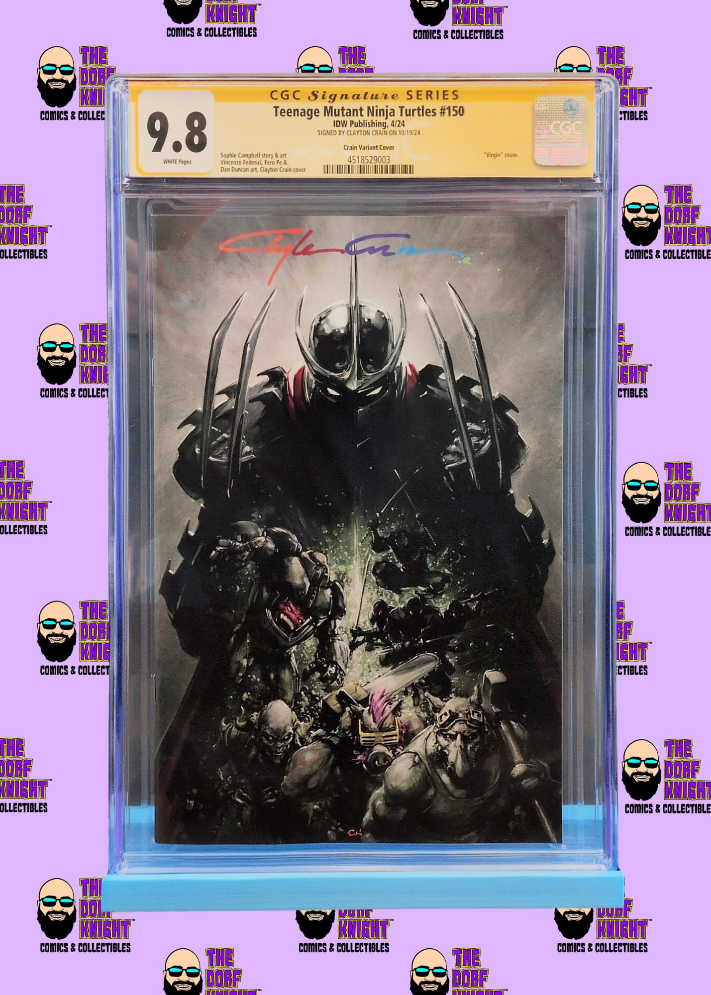 Teenage Mutant Ninja Turtles #150 - Crain Variant Cover - Signed by Clayton Crain - 9.8