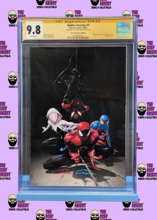 Spider-Society #1 - Crain Convention Edition - Signed by Clayton Crain - 9.8