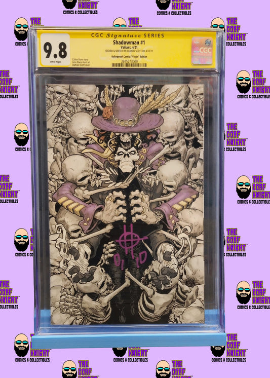 Shadowman #1 - Bulletproof Comics "Virgin" Edition - Signed by Damion Scott - 9.8