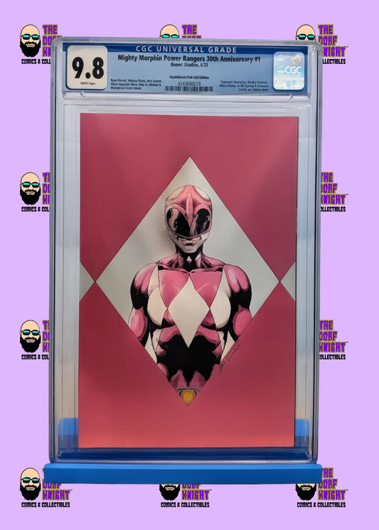 Mighty Morphin Power Rangers 30th Anniversary #1: - Stashhhloot Pink Foil Edition - 9.8
