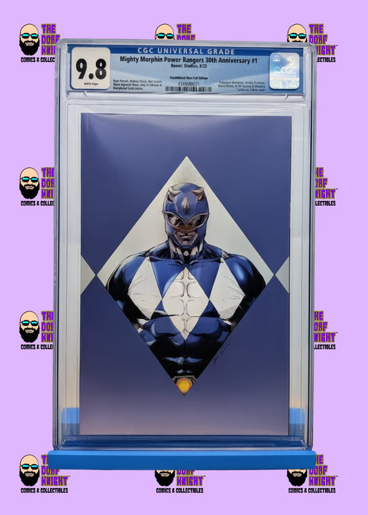 Mighty Morphin Power Rangers 30th Anniversary #1: - Stashhhloot Blue Foil Edition - 9.8