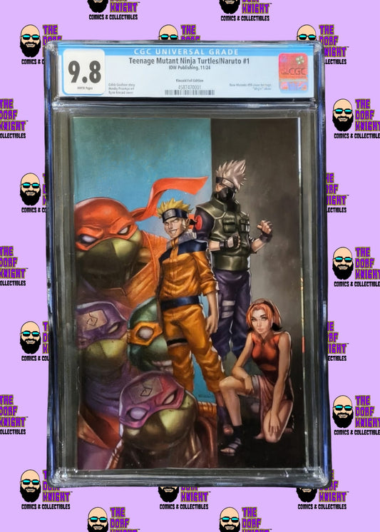 Teenage Mutant Ninja Turtles/Naruto #1 - Kincaid Foil Edition - 9.8