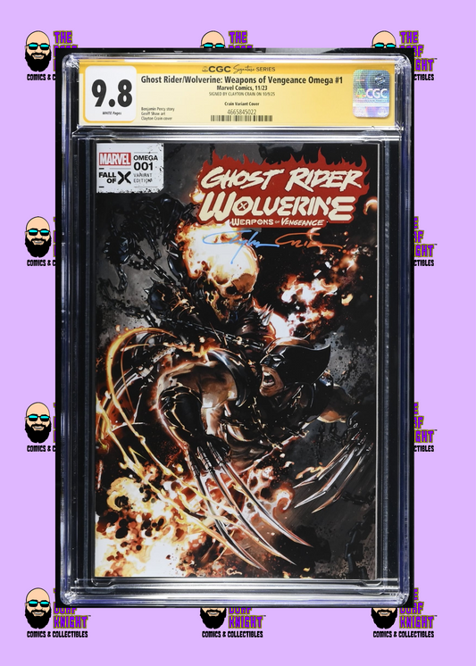 Ghost Rider/Wolverine: Weapons of Vengeance #1 - Crain Variant Cover - Signed by Clayton Crain - 9.8